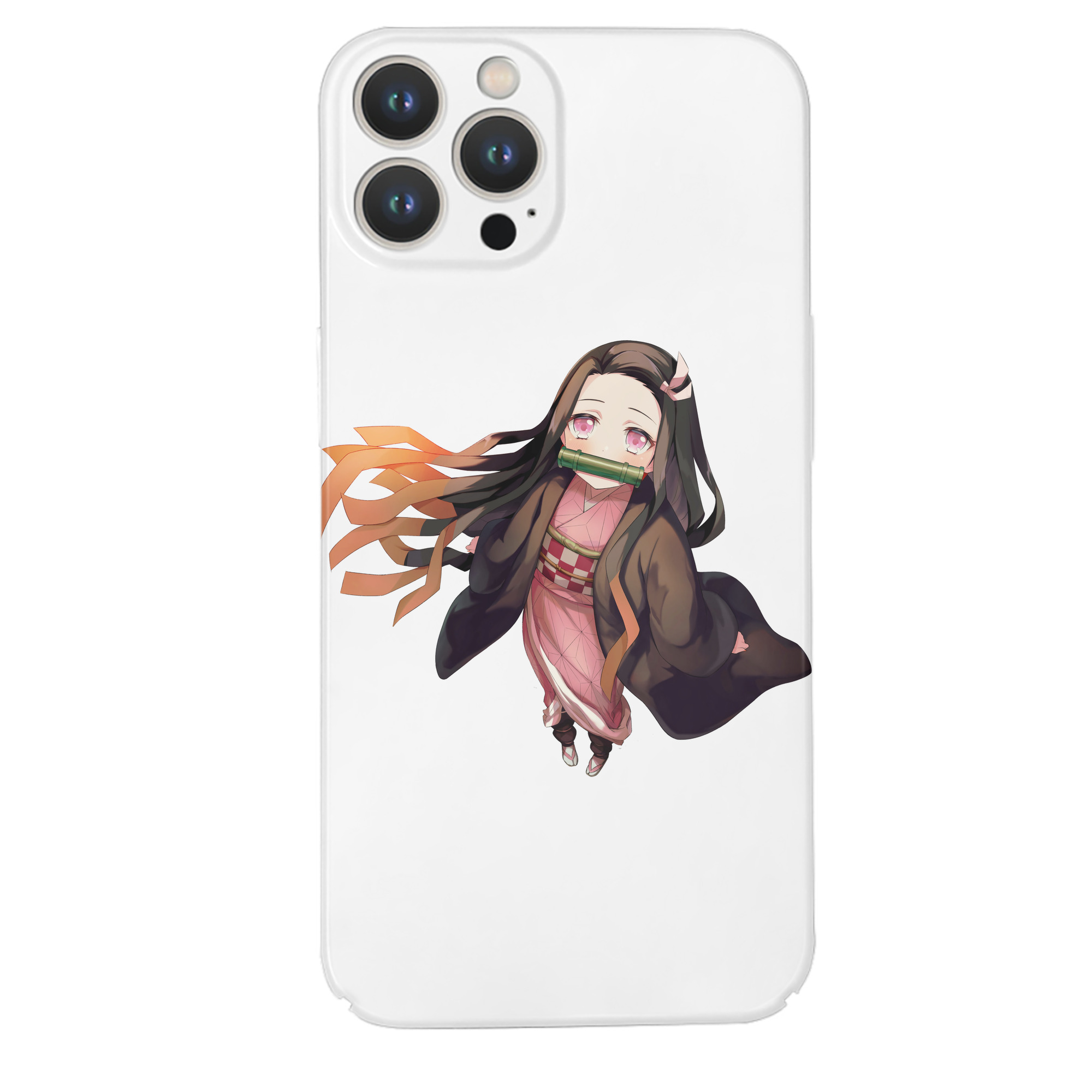 （画像用） 鬼滅の刃（きめつのやいば）竈門 禰󠄀豆子／かまど ねずこ Kamado Nezuko 【iPhone 14シリーズ対応】ハードケース